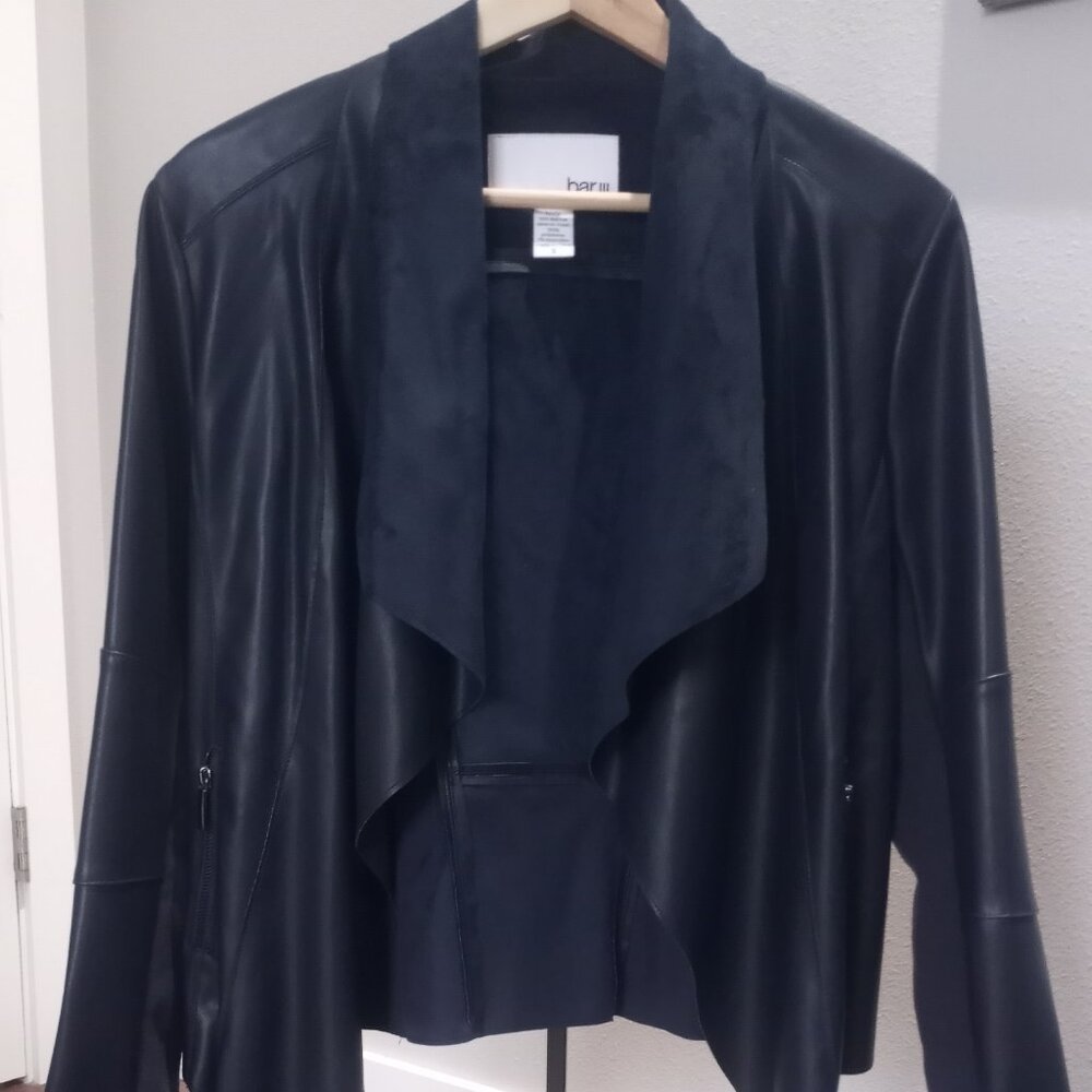 BAR III  women's  Faux-leather Jacket